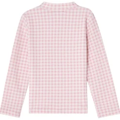 Montauk UV-tröja Med Dragkedja Pink Gingham
