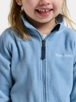 Monte Jacka Med Hel Dragkedja Winter Blue