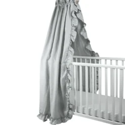Mood Ruffle Sänghimmel Light Gre