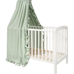 Mood Ruffle Sänghimmel Sage Green