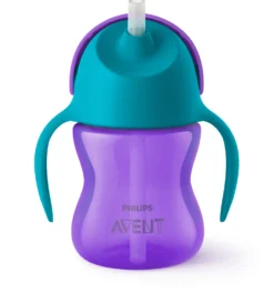 Mugg Med Sugrör Purple