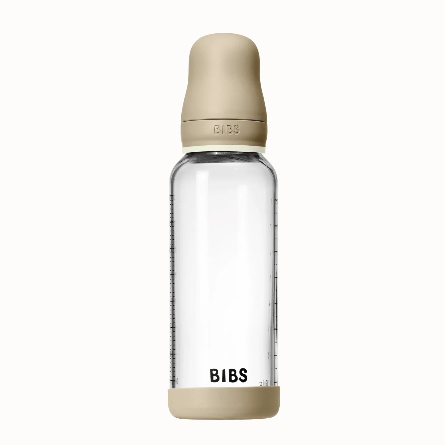 Nappflaska Av Silikon Och Glas Vanilla Glow