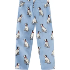 Northpole Fleecebyxor Dove Blue Dalmatian
