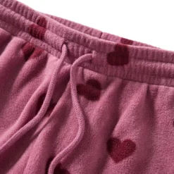 Northpole Fleecebyxor Mauve Hearts