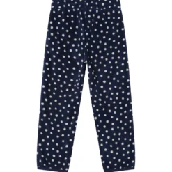 Northpole Fleecebyxor Navy Polka Dots
