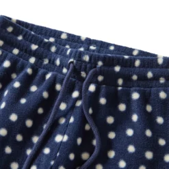 Northpole Fleecebyxor Navy Polka Dots