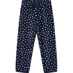 Northpole Fleecebyxor Navy Polka Dots