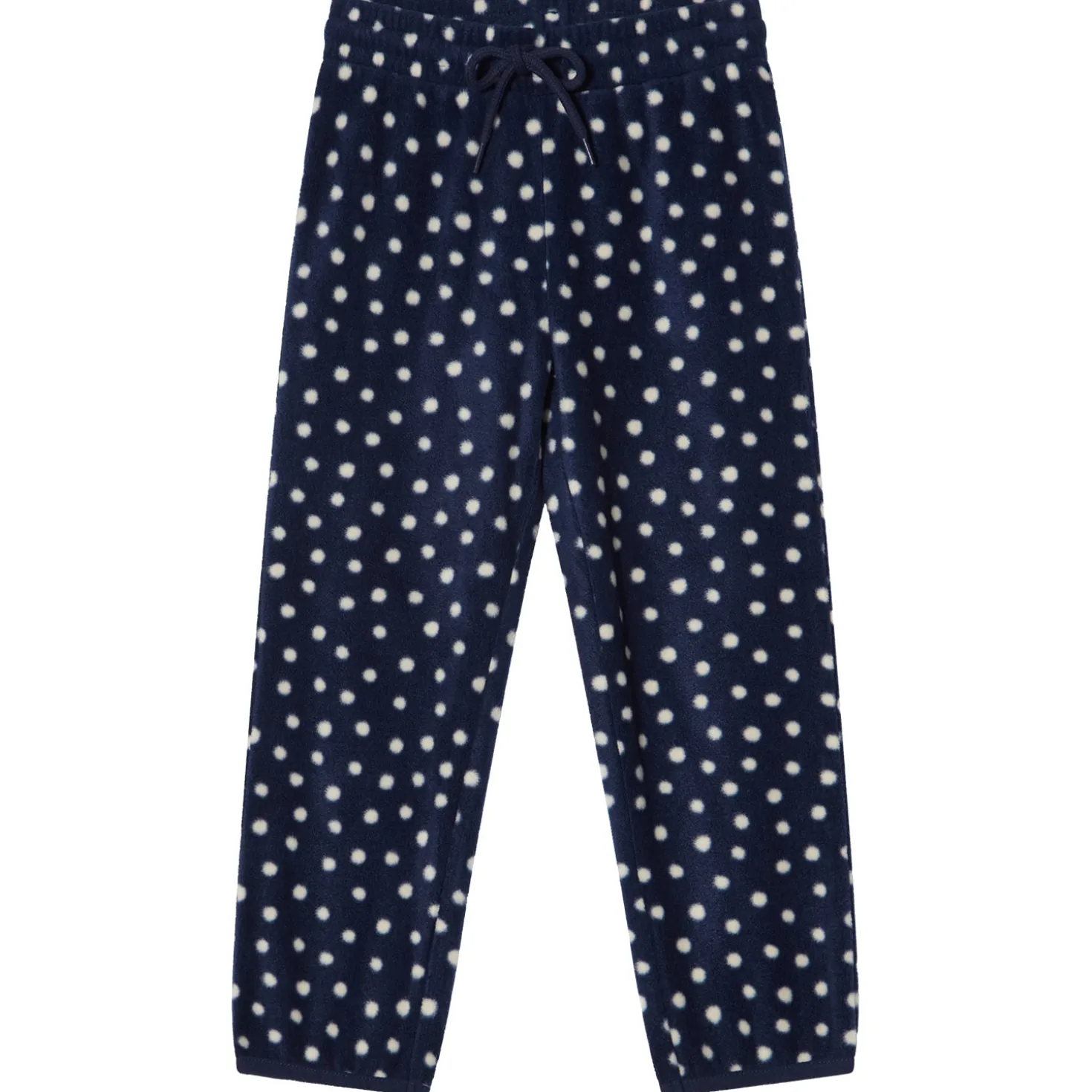 Northpole Fleecebyxor Navy Polka Dots
