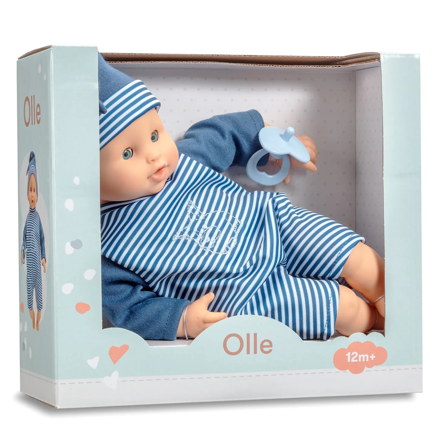 Olle Baby Docka, 30 Cm Blue