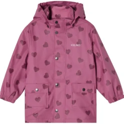 Orust Fodrad Regnjacka Mauve Hearts