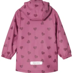Orust Fodrad Regnjacka Mauve Hearts