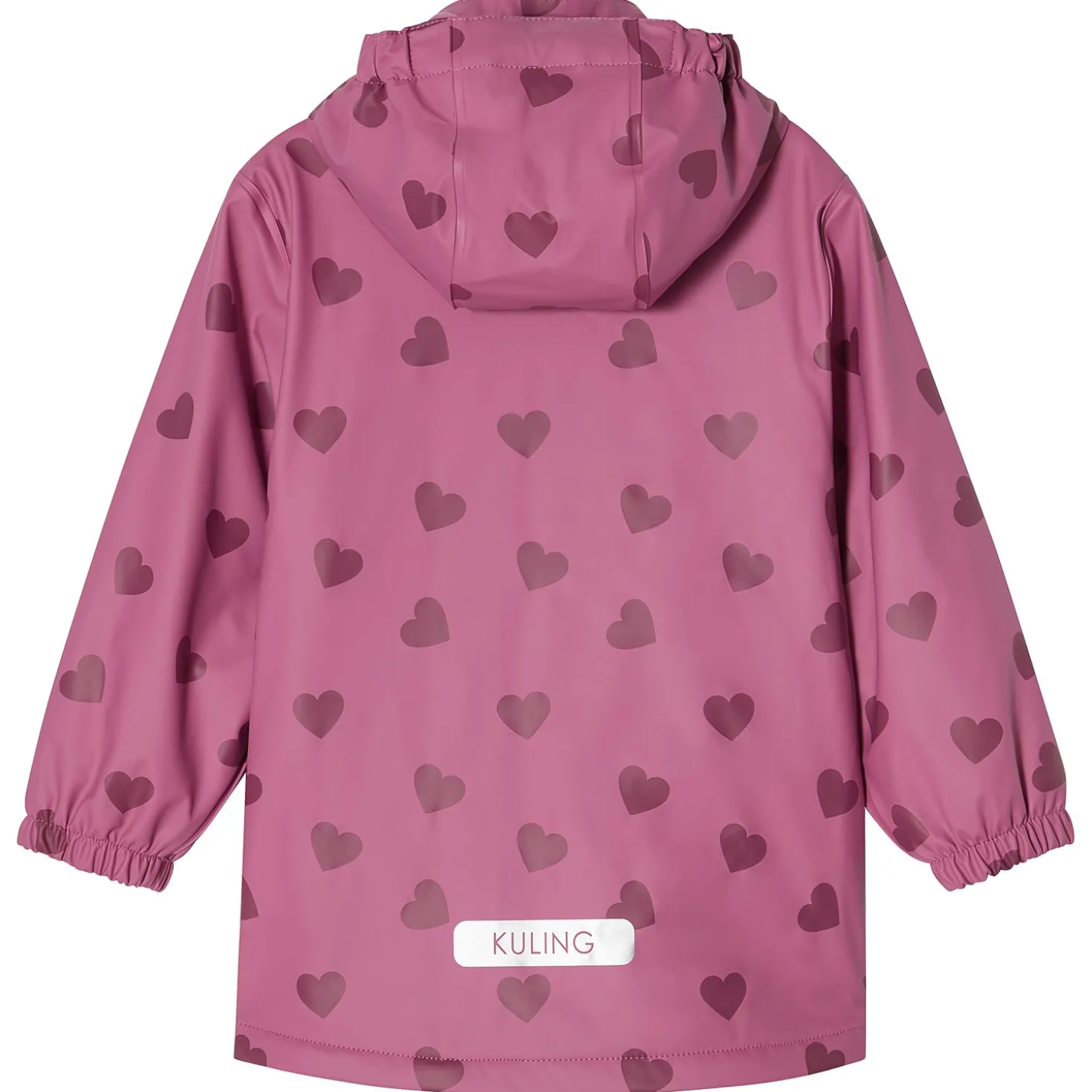 Orust Fodrad Regnjacka Mauve Hearts