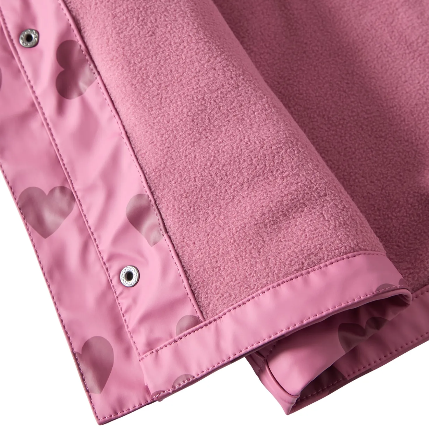 Orust Fodrad Regnjacka Mauve Hearts