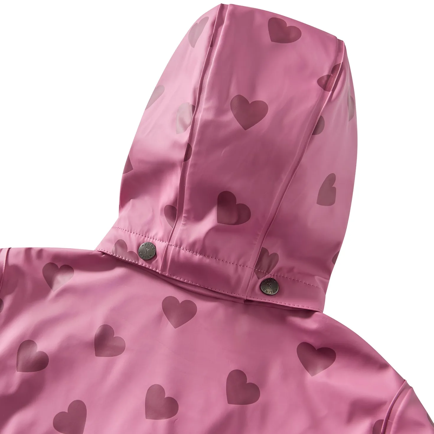 Orust Fodrad Regnjacka Mauve Hearts