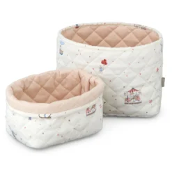 2-pack Quiltad Förvaringskorg Carousel