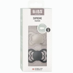 2-Pack SUPREME Symmetrisk Napp I Silikon Vanilla / Dark Oak