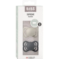 2-Pack SUPREME Symmetrisk Napp I Silikon Vanilla / Dark Oak