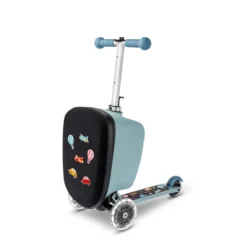 Patch & Play Junior Sparkcykel Med Bagage Frosty Blue
