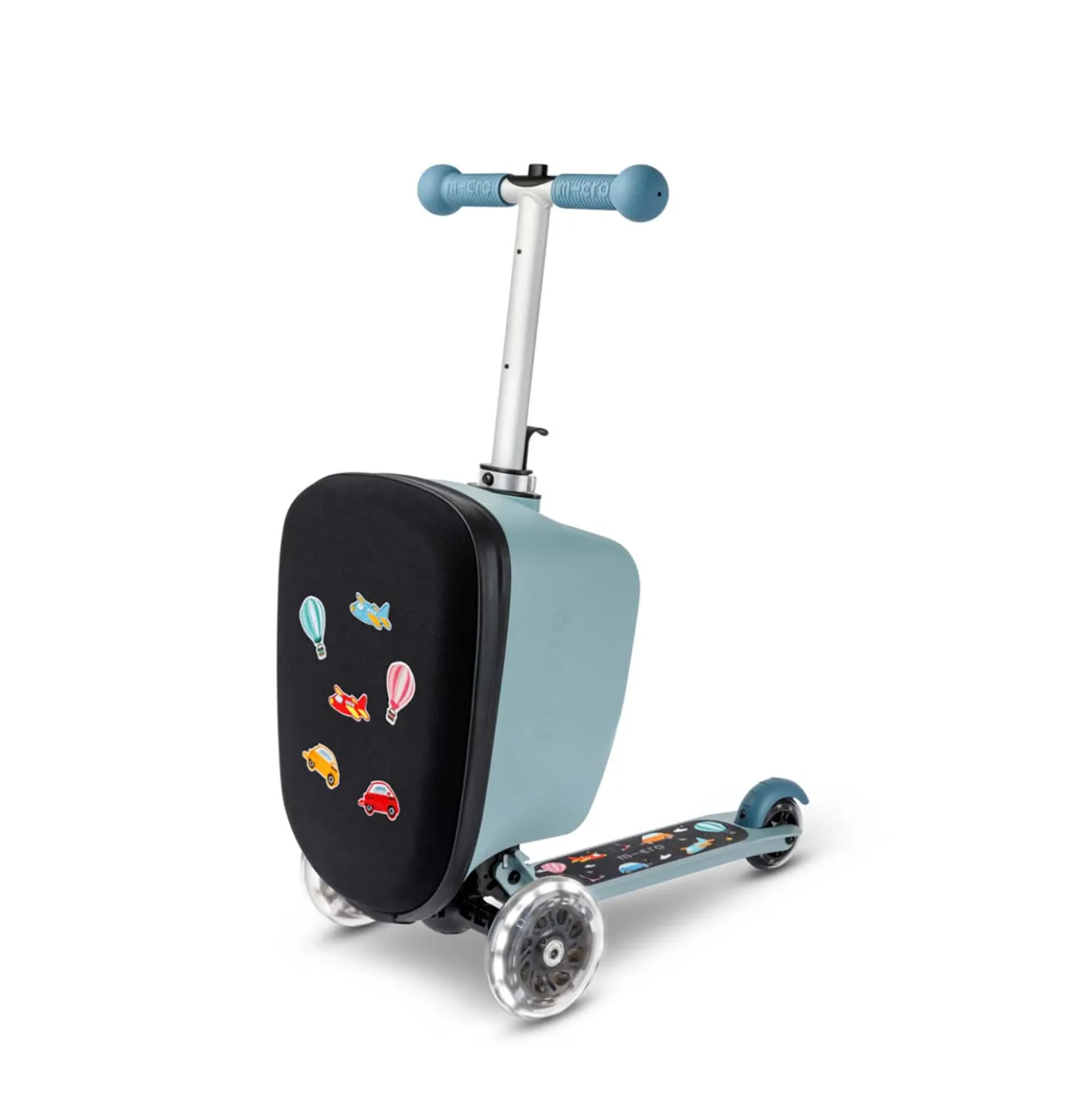Patch & Play Junior Sparkcykel Med Bagage Frosty Blue