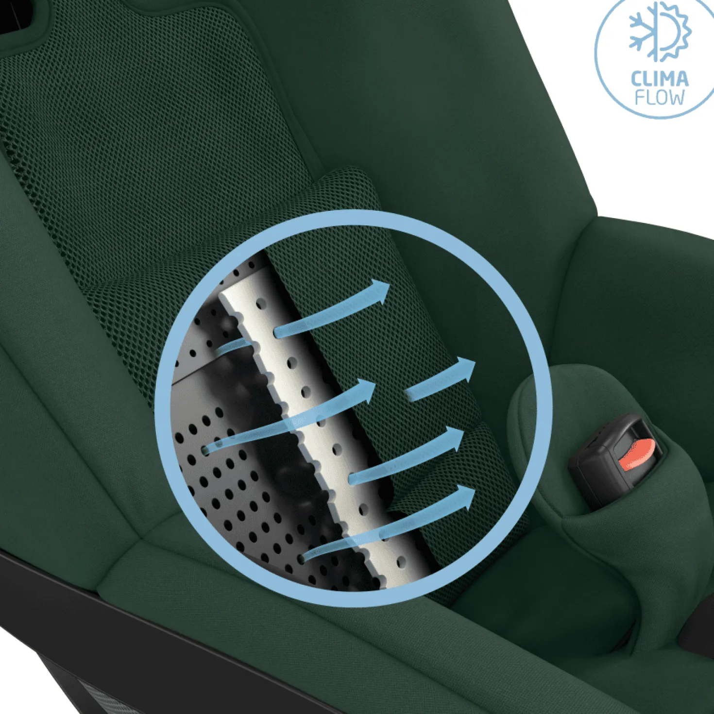 Pearl 360 Bilbarnstol 3M-4Y / 0-17 Kg Autentic Green