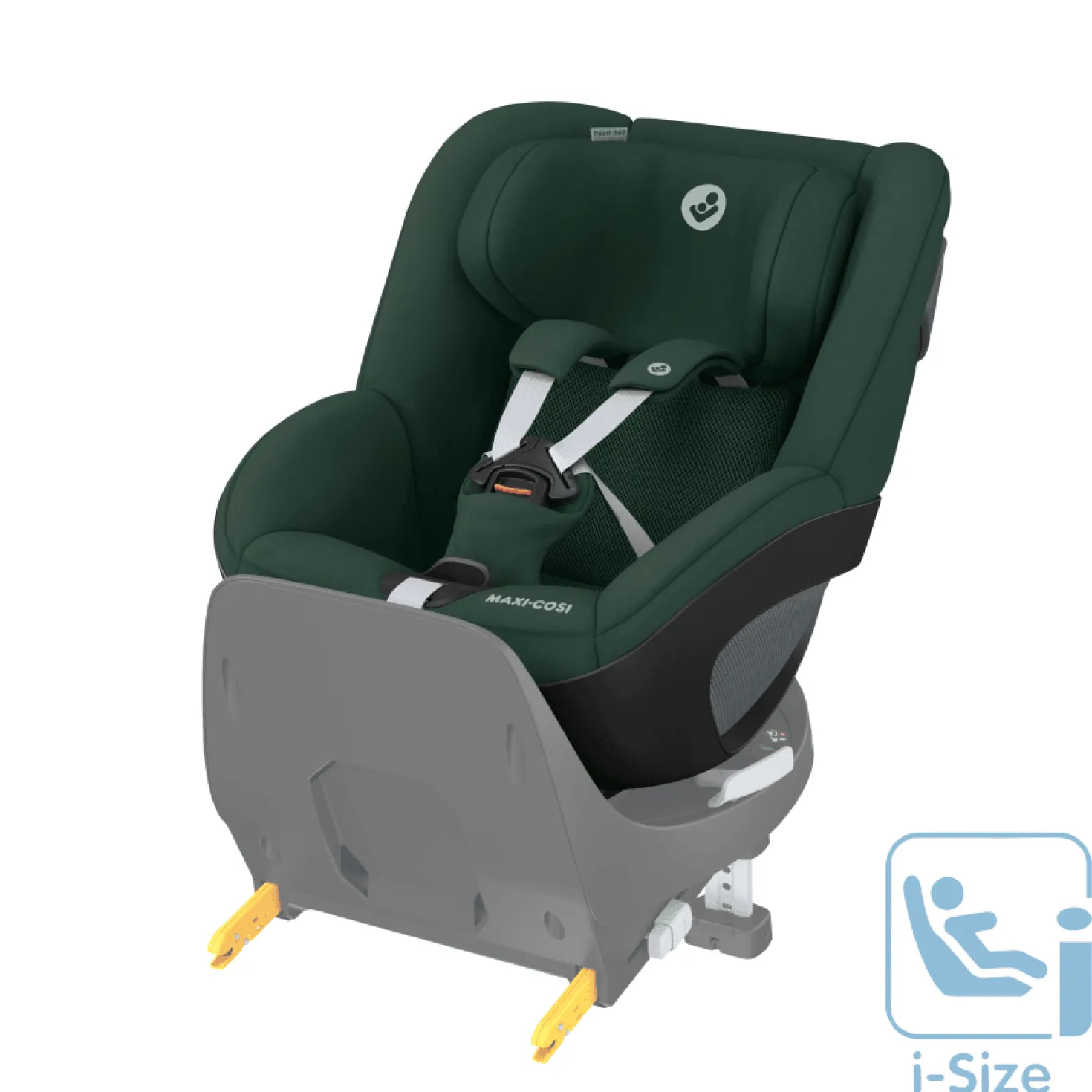 Pearl 360 Bilbarnstol 3M-4Y / 0-17 Kg Autentic Green