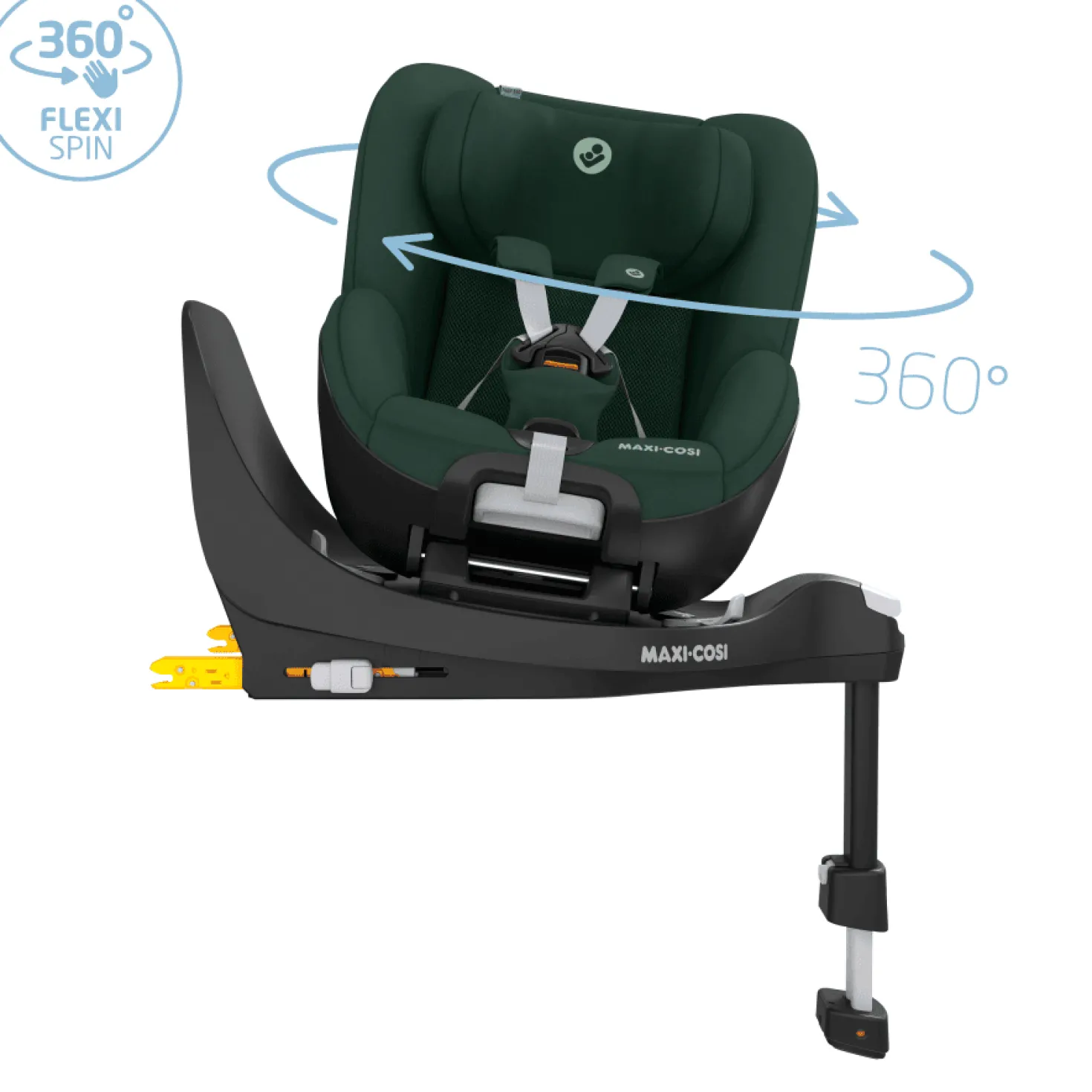 Pearl 360 Bilbarnstol 3M-4Y / 0-17 Kg Autentic Green