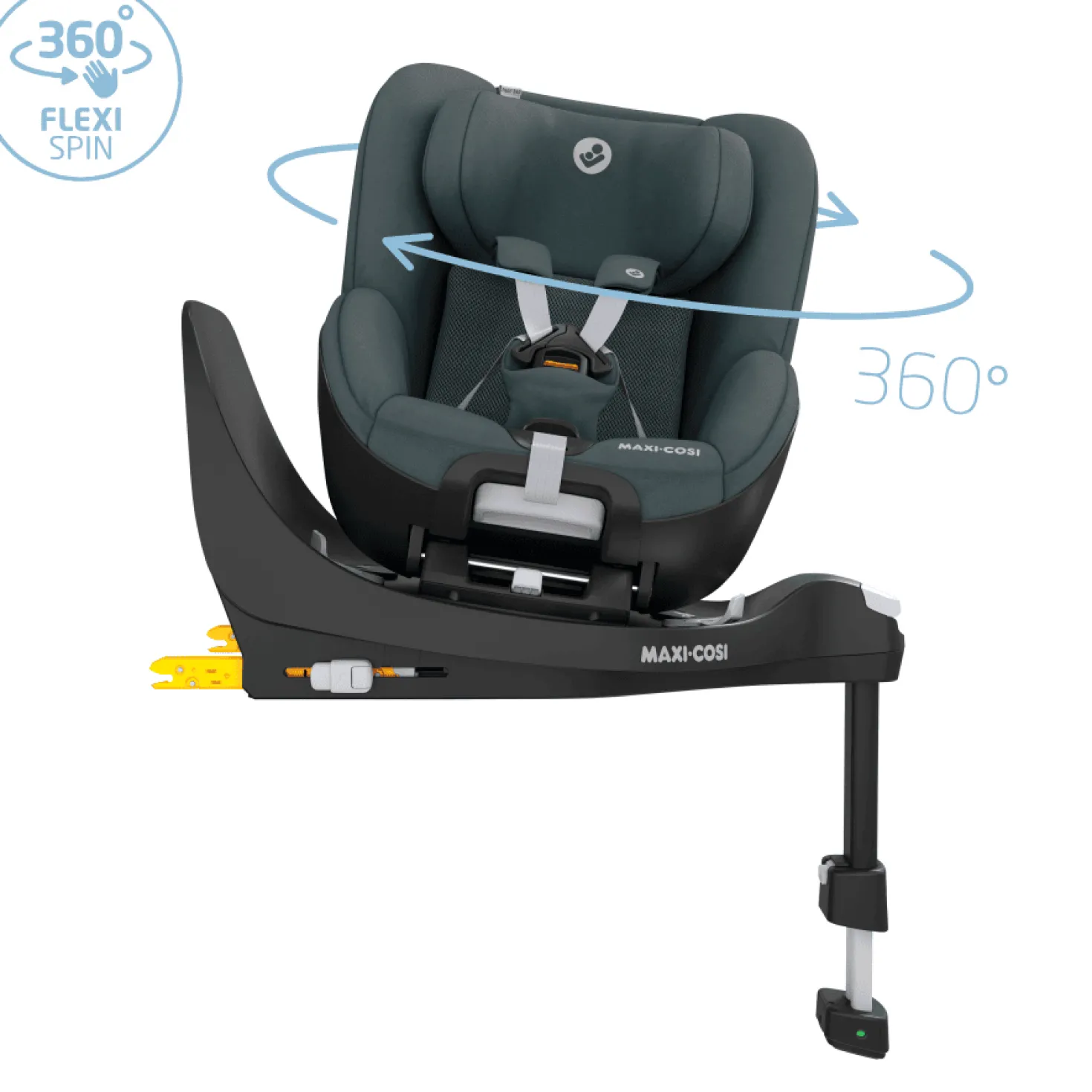 Pearl 360 Bilbarnstol 3M-4Y / 0-17 Kg Authentic Graphite