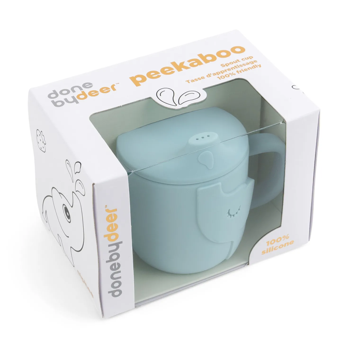 Peekaboo Spout Cup Elphee Blue