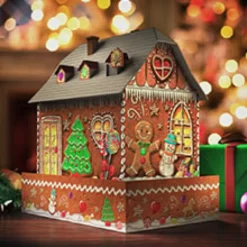 Pepparkakshus Nattutgåva 3D Pussel Multicolor