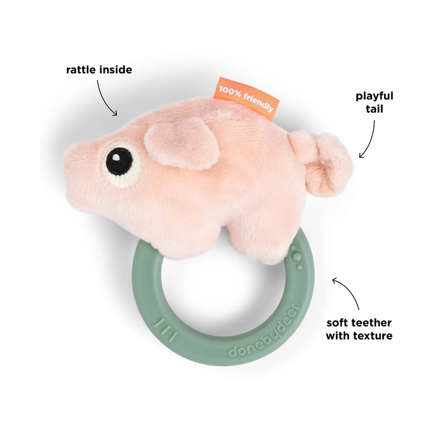 Pigee Sensorisk Skallra Colour Mix