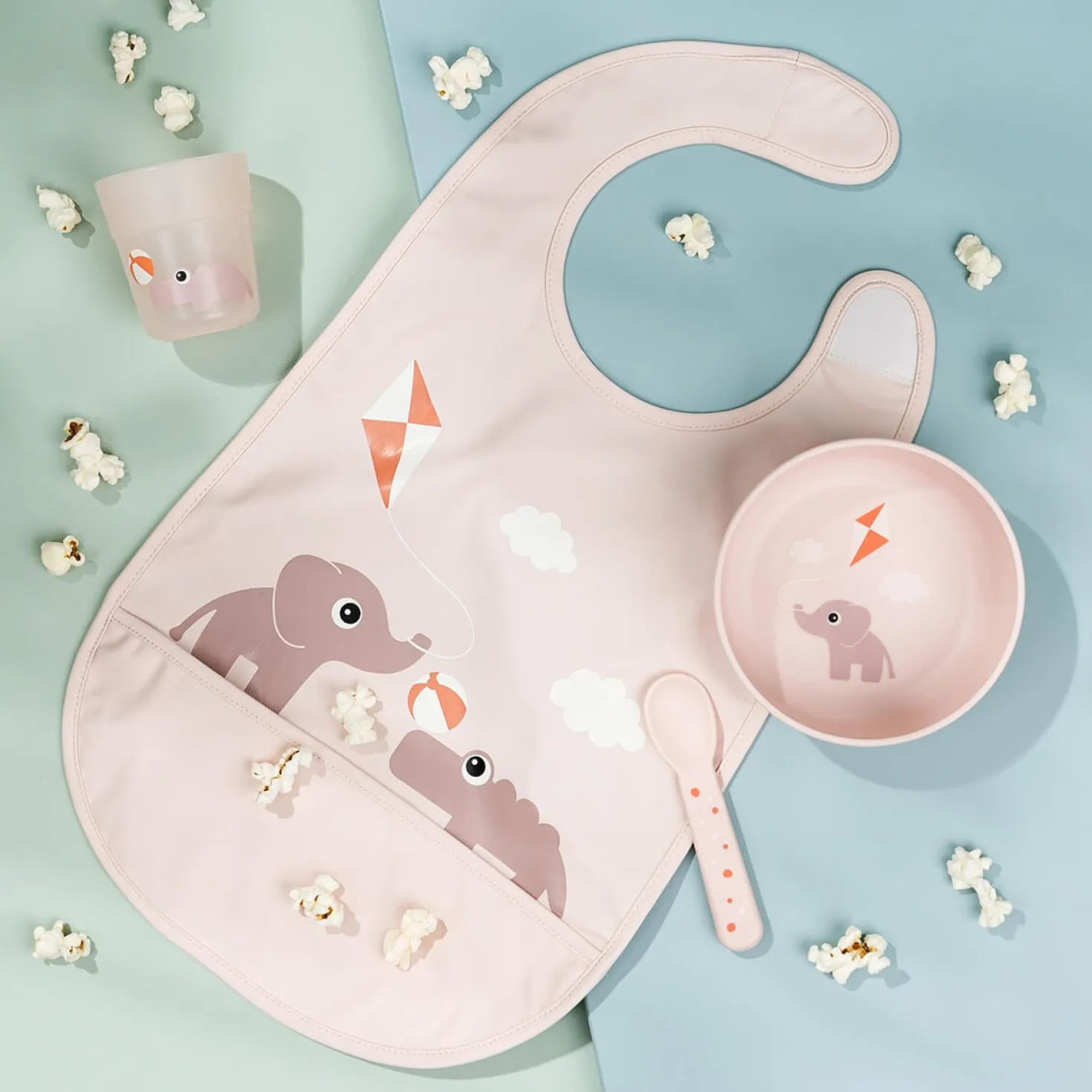 Playground Bib Med Kardborreband Powder