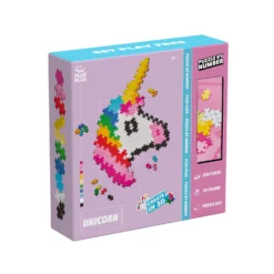 Plus-Plus Puzzle By Number Enhörning - 250 Stycken Mix