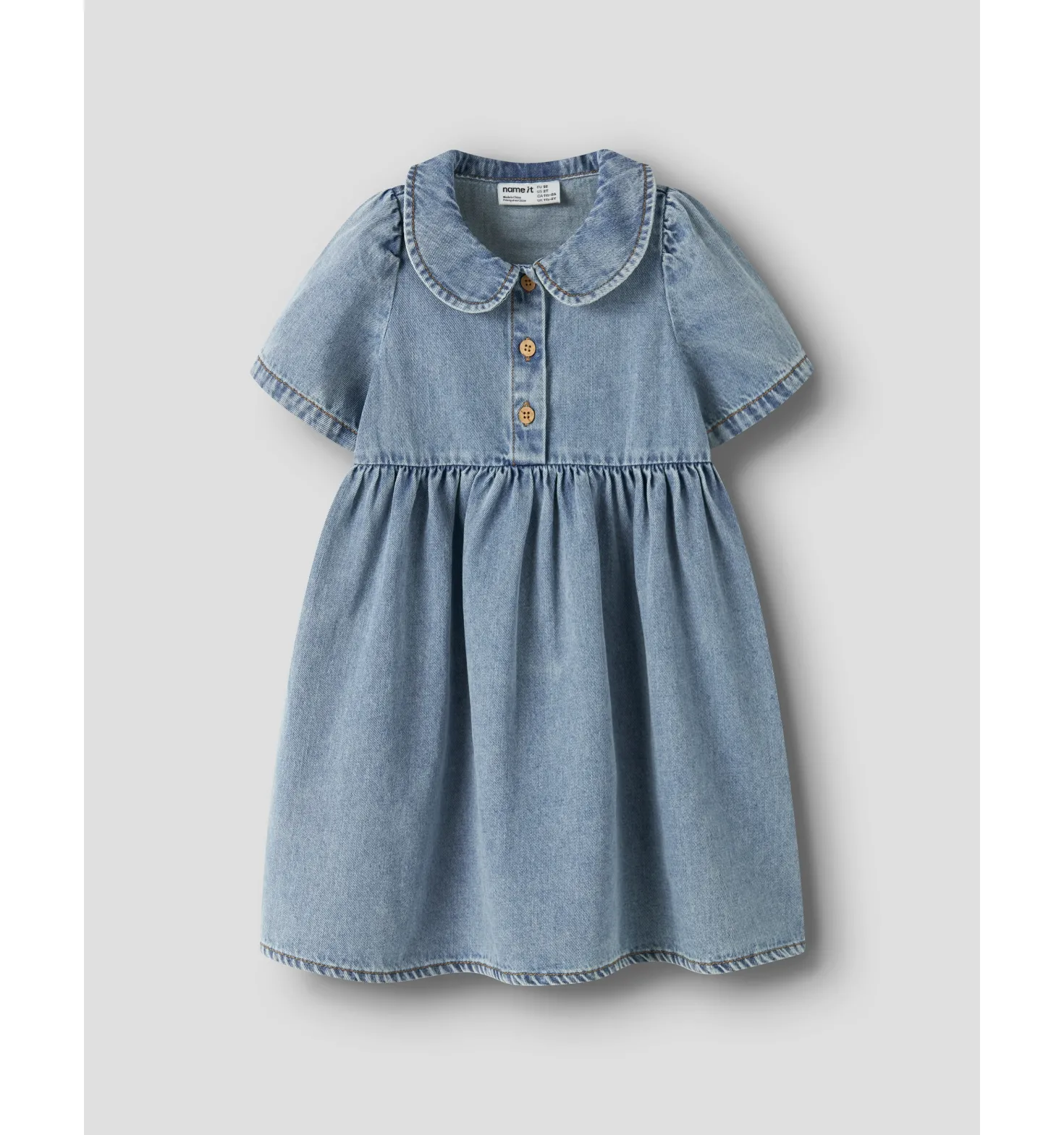 Poppy Jeansklänning Medium Blue Denim
