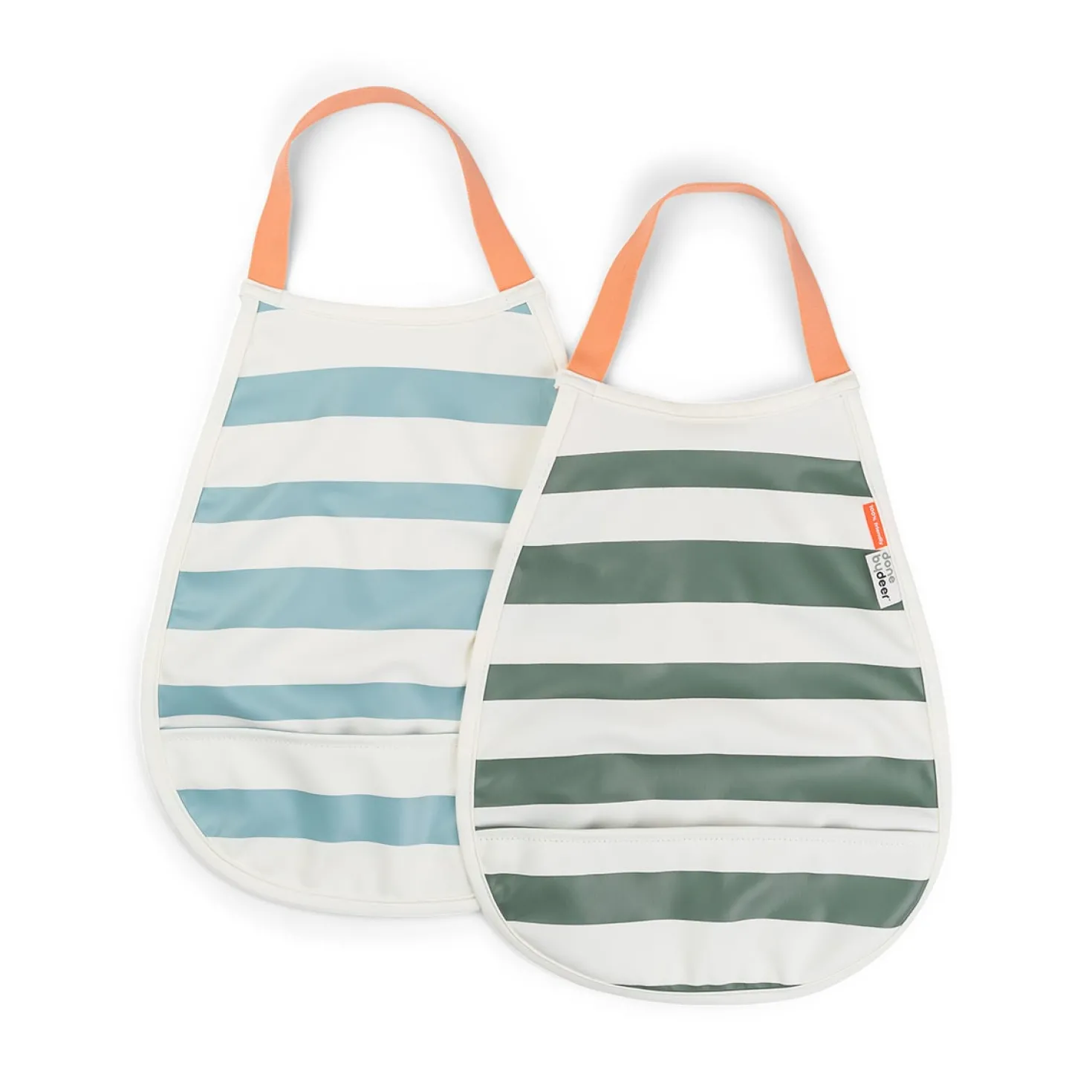 Pull-Over Bib 2-pack Blue/green