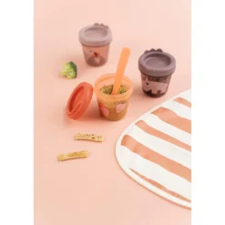 Pull-Over Bib 2-pack Papaya/powder