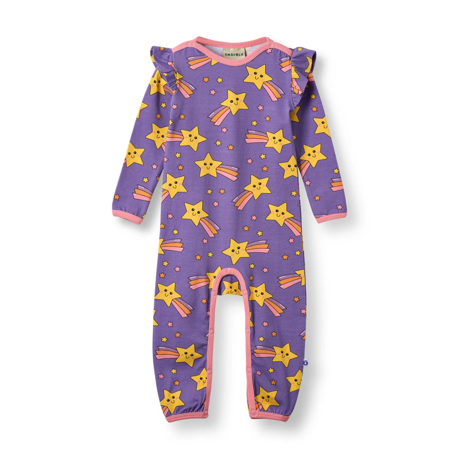 Reegnt With Shooting Star Långärmad Babydräkt Royal Purple
