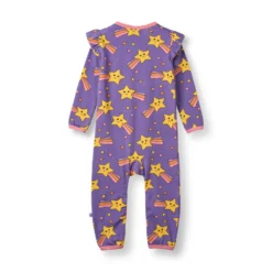 Reegnt With Shooting Star Långärmad Babydräkt Royal Purple