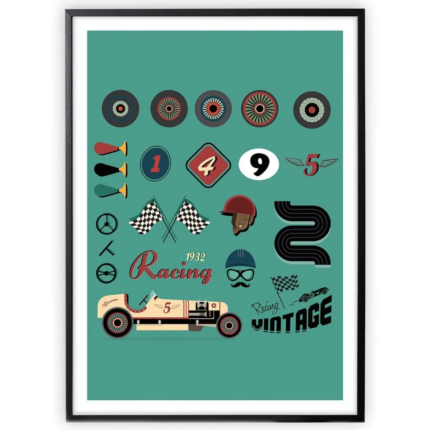 Retro Tema Poster