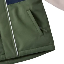 Sarek Vinterjacka Navy Forest Green Blocking