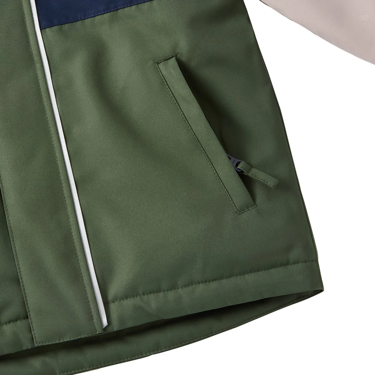 Sarek Vinterjacka Navy Forest Green Blocking