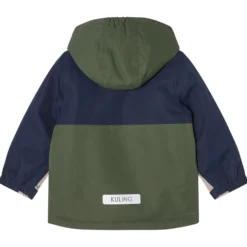 Sarek Vinterjacka Navy Forest Green Blocking