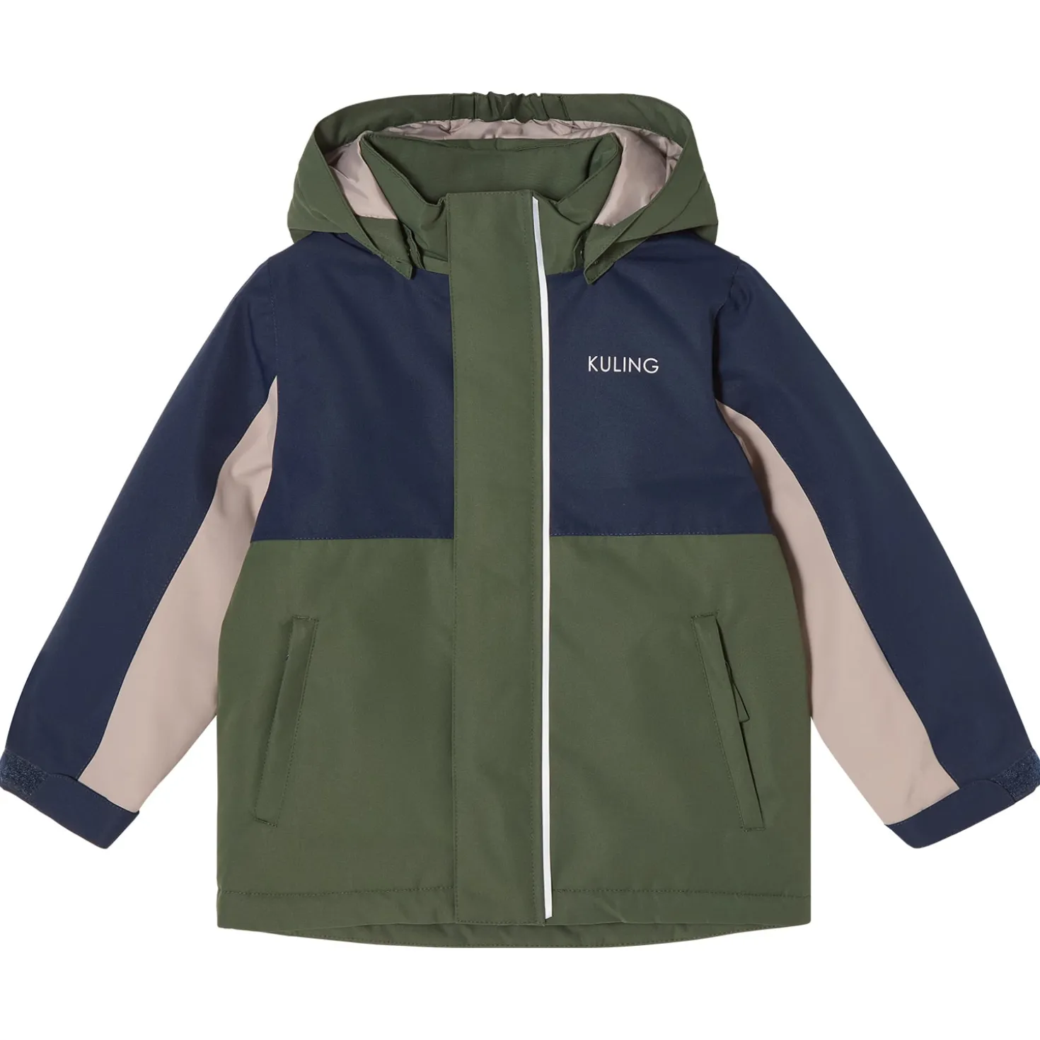 Sarek Vinterjacka Navy Forest Green Blocking