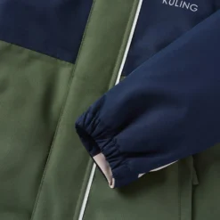 Sarek Vinterjacka Navy Forest Green Blocking