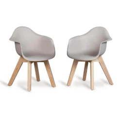 Set Med 2 Barnstolar Clay