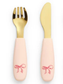 Skålset I Silikon Rosy Bow