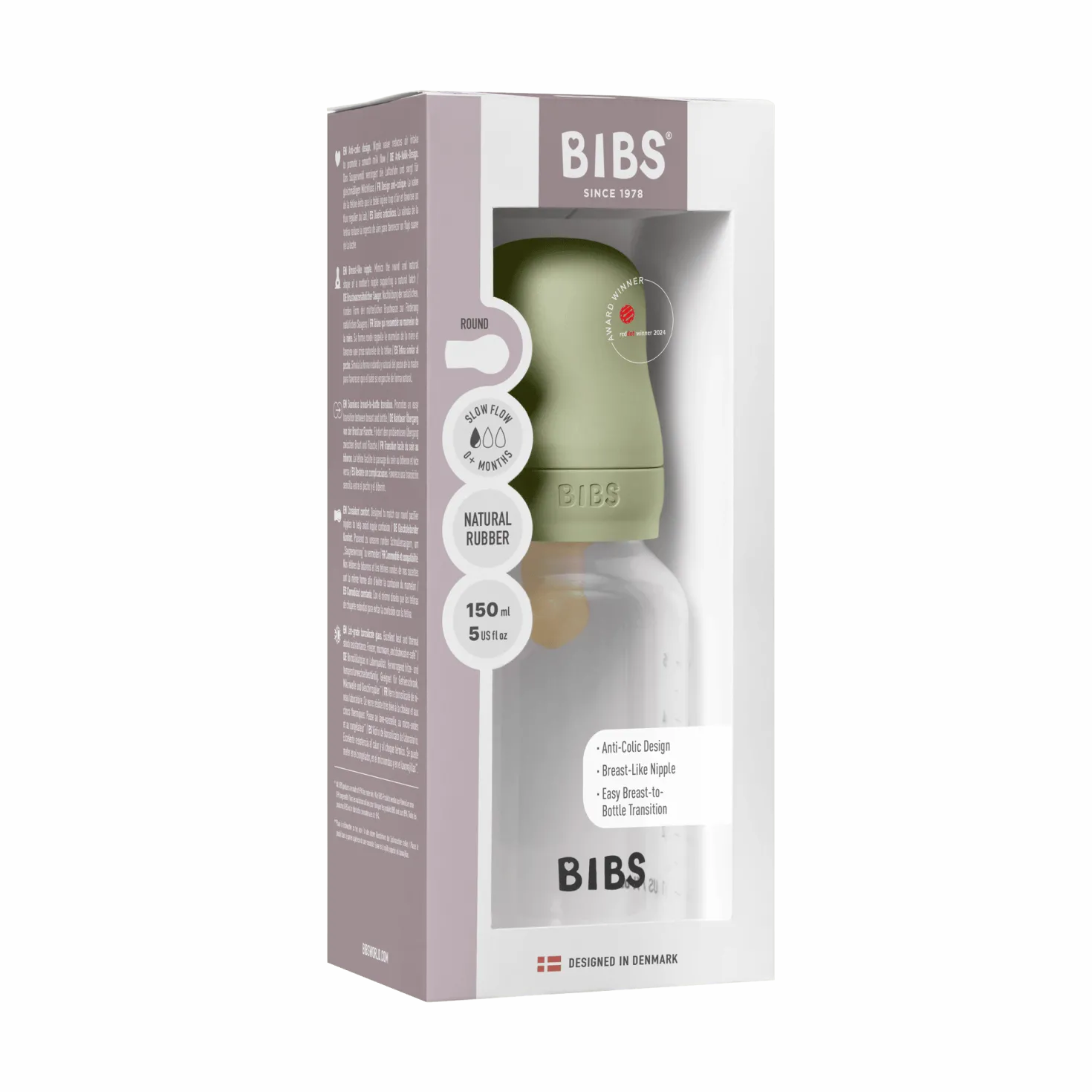 Slow Flow Nappflaska 150 Ml Sage