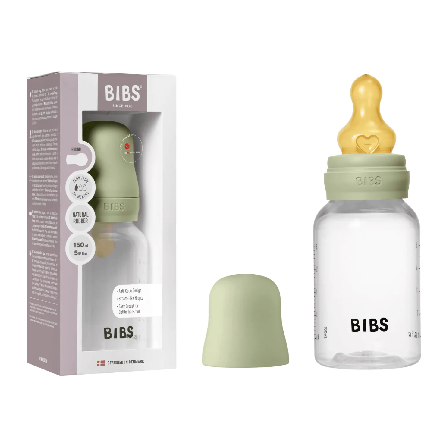 Slow Flow Nappflaska 150 Ml Sage