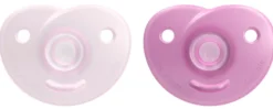 Soothie 2-pack Nappar 0-6M Pink