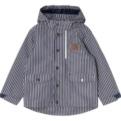 Stockholm Skaljacka Navy Taupe Stripe