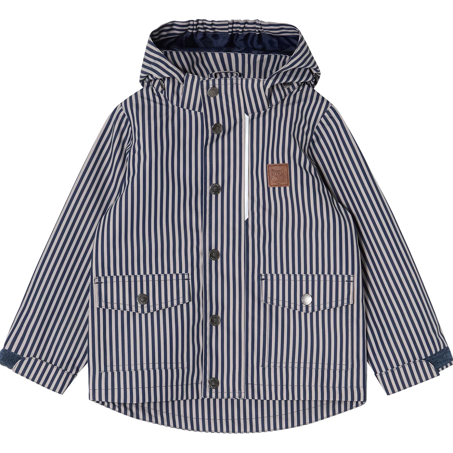 Stockholm Skaljacka Navy Taupe Stripe